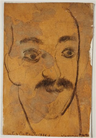 FIRMA INDECIFRATA N.D. ( -) 1900 Autoritratto 1986 Mista su cartone...