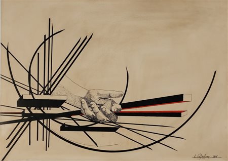 CAPOSIENA LEONARDO San Severo (FG) 1944 Senza titolo 1975 Mista su cartone...