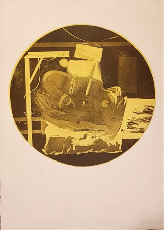 ORELLANA GASTON Valparaiso (Cile) 1933 Senza titolo 1975 Incisione acquatinta...