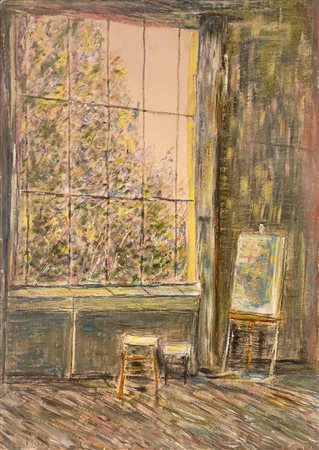 MANTOVANI SERGIO Milano (Mi) 1904 L'atelier di Cesanne Aix en Provence Mista...