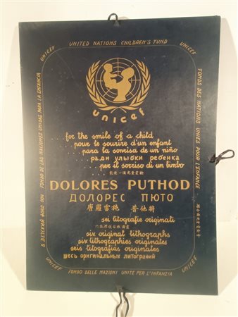 PUTHOD DOLORES Milano (Mi) 1934 Unicef 5 litografie su carta 70,00x50,00...