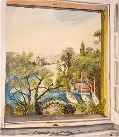 FIRMA INDECIFRATA N.D. ( -) 1900 Senza titolo Olio su tela 70,00x60,00...