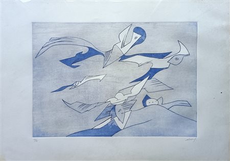 DOVA GIANNI Roma (roma) 1925 Senza titolo 1970 Incisione acquatinta su carta...