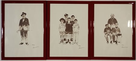 FREMURA ALBERTO Livorno (Li) 1936 Senza titolo Stampe 43,00x31,00 Lotto di...