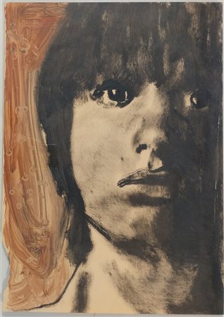 ANONIMO Anonimo (An) Volto China su carta 49,00x35,00