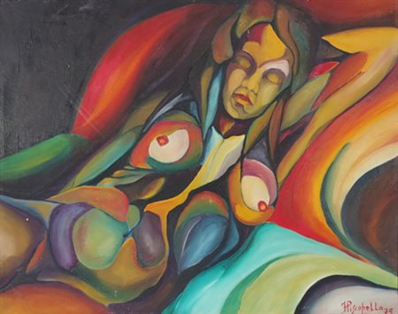 PISCOPELLO FEDERICO Napoli (Na) 1935 Senza titolo 1975 Olio su tela...