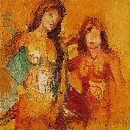 CAPELLI MAURO Ubaldo Clanezzo (Bg) 1958 Senza titolo Olio e sabbia su tela...