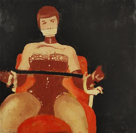 GIOVAGNOLI LUCA Rimini (RN) 1963 Senza titolo 2007 Olio su tela di juta...