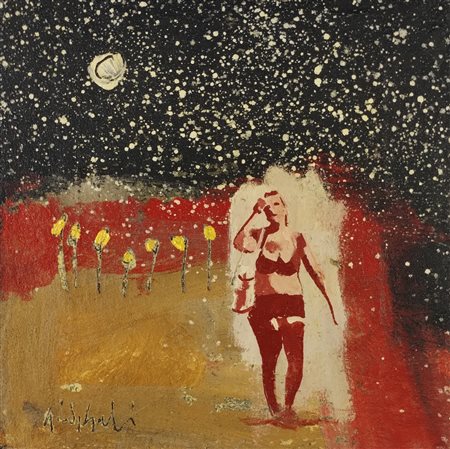 GIOVAGNOLI LUCA Rimini (RN) 1963 Senza titolo 2007 Olio su tela di juta...