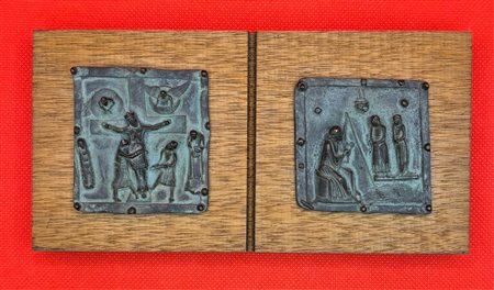 ANONIMO ANONIMO . (.) Formella Basilica San Zero Verona-3 Lega metallica su...