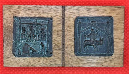 ANONIMO ANONIMO . (.) Formella Basilica San Zero Verona-2 Lega metallica su...