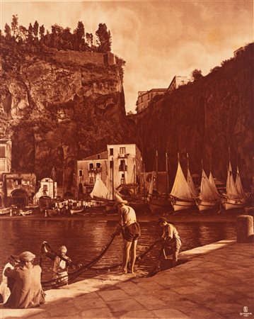 Ernst Landrock - Rudolf Lehnert (1878-1948, 1880-1957)  - Sorrento - Il porto Cazzano, 1900s