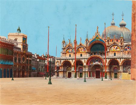 Carlo Naya (1816-1882)  - Basilica di S. Marco e Torre dell'Orologio, Venezia, 1870s