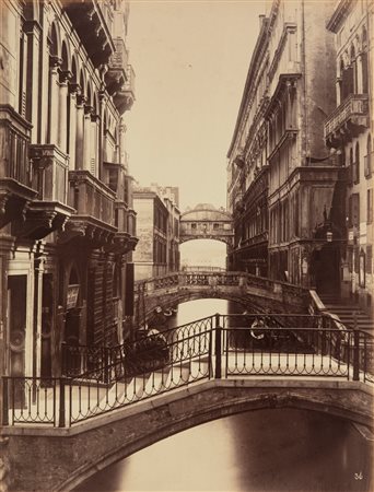 Carlo Naya (1816-1882)  - Ponte dei Sospiri preso dal Ponte del Rimedio, Venezia, 1860s