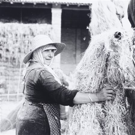 Enrico Pasquali (1923)  - Senza titolo (Mondina e canapa), 1960s