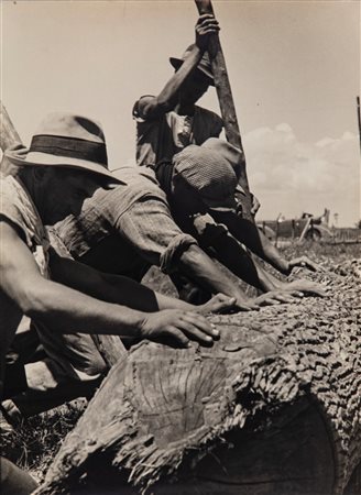 Paul Wolff (1887-1951)  - Senza titolo (Bonifica delle Paludi Pontine), 1940s