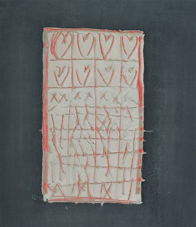 Giorgio Celiberti (Udine, 1929) Insegna 1990 Affresco su tavola cm. 70x60 Sul...