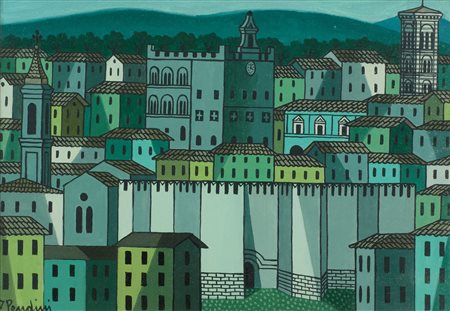 Fulvio Pendini (Padova, 1907 - 1975) Paesaggio Olio su tela cm. 35x50 Firma...