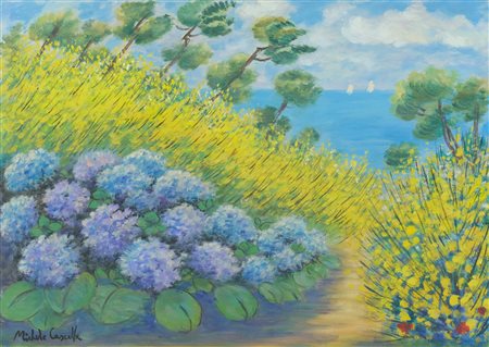 Michele Cascella (Ortona, 1892 - Milano, 1989) Senza titolo 1970-79 Olio su...