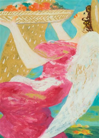 Salvatore Fiume (Comiso (Rg), 1915 - Milano, 1997) Angelo Olio e tecnica...