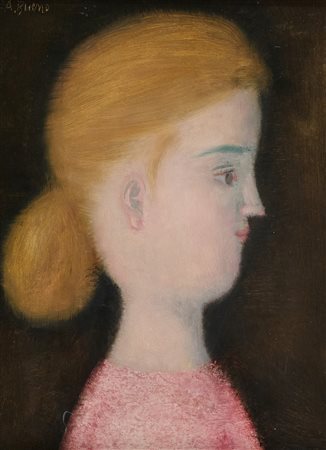 Antonio Bueno (Berlino, 1918 - Firenze, 1984) Profilo Fine anni '50 Olio su...