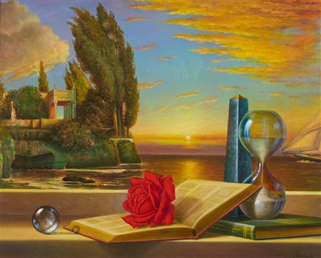 Antonio Nunziante (Napoli, 1956) I luoghi dell'amore 2005 Olio su tela cm....