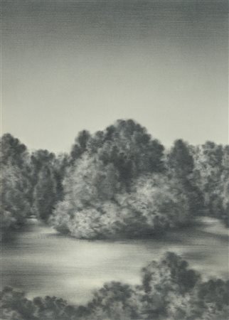 Serse Roma (1952) Aria di Parigi 1994 Grafite su carta applicata su alluminio...