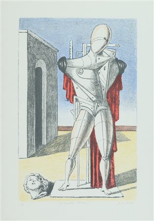 Giorgio De Chirico (Volos, 1888 - Roma, 1978) Il trovatore solitario 1970...