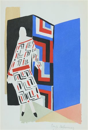 Sonia Delaunay (Gradizhsk, 1885 - Parigi, 1979) Senza titolo Liografia su...
