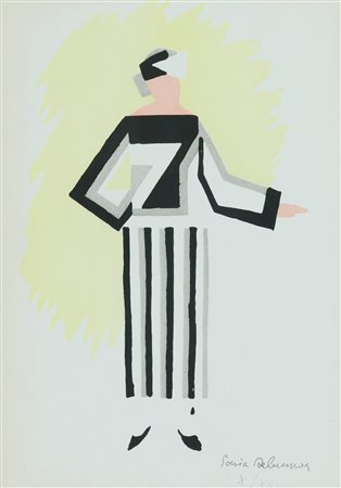 Sonia Delaunay (Gradizhsk, 1885 - Parigi, 1979) Senza titolo Liografia su...