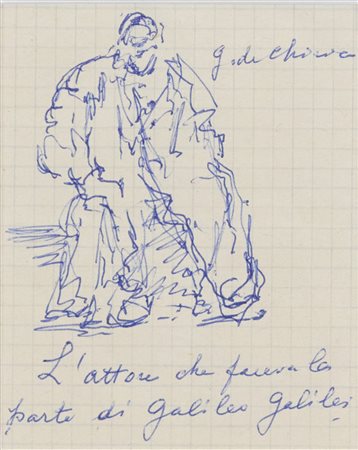 Giorgio De Chirico (Volos, 1888 - Roma, 1978) L'attore che faceva la parte di...