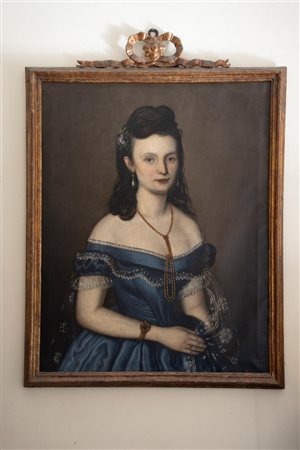 Dama, 1871 Olio su tela 87x68 cm, in cornice 107x77 cm