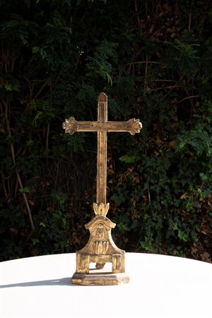 Croce lignea in stile impero, XIX secolo 41x25 cm