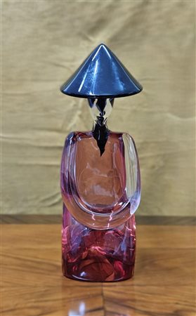 Statuina in vetro raffigurante giapponesina, firmata Seguso 23,5x7x10 cm