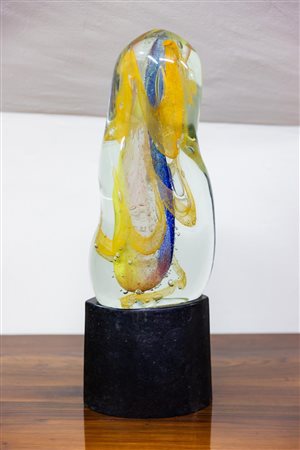 Vaso in vetro di Murano Vetro sommerso. Non firmato