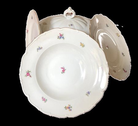 Servizio da 12 in porcellana cecoslovacca