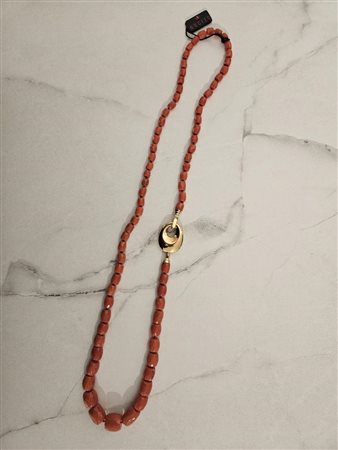 Collana in corallo Susta in oro 18kt 56.2 gr ca.