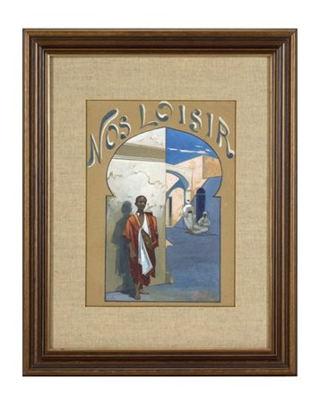 Nazzareno Sidoli "Lotto composto da sei tecniche miste su carta modelli per le c