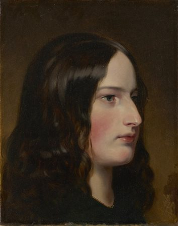 Da Friedrich Ritter Von Amerling

"Profilo di giovane" 1840
olio su tela (cm 40