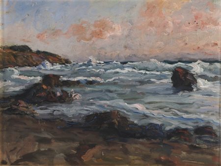 Ruggero Panerai "Viareggio" settembre 1915
olio su tavoletta (cm 29,5x40)
firmat