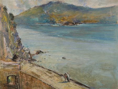 Giuseppe Casciaro "Ischia" 30 ottobre 1917
tecnica mista su carta (cm 50x65)
fir