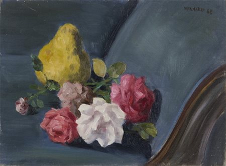 Renato Vernizzi "Natura morta" 1968
olio su tela (cm 30x40)
firmato e datato in