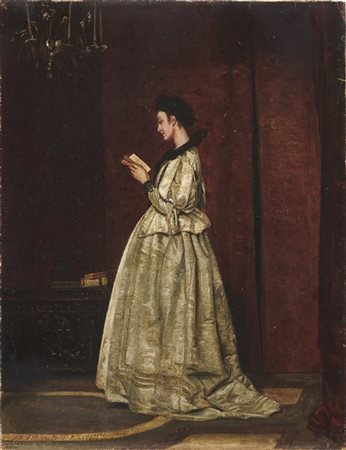Scipione Vannutelli "Margherita di Valois" Roma, 1861
olio su tela (cm 45x35)
fi