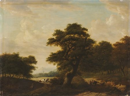 William Joy "Campagna inglese" 
olio su tavola (cm 60x80)
firmato in basso a des