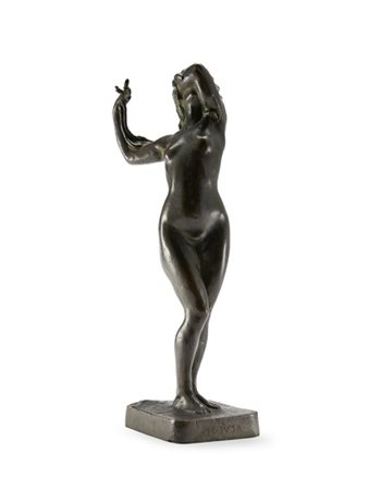 Ulderico Rusconi "Medusa" 
scultura in bronzo (h cm 33) 
firmata e titolata alla