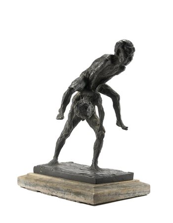 Luigi Panzeri "La cavallina" 
scultura in bronzo (cm 40x38x24) su base in marmo