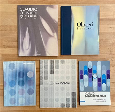 CLAUDIO OLIVIERI E CARLO NANGERONI - Lotto unico di 5 cataloghi