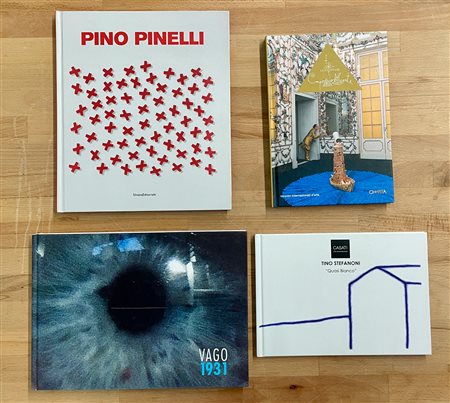 ARTISTI ITALIANI DEL DOPOGUERRA (PINELLI, VAGO, STEFANONI E ONTANI) - Lotto unico di 4 cataloghi