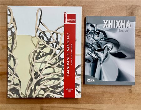 HELIDON XHIXHA E GIANFRANCO MEGGIATO - Lotto unico di 2 cataloghi