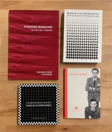 AGOSTINO BONALUMI E MARCELLO MORANDINI - Lotto unico di 4 cataloghi